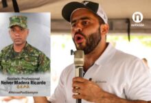 El gobernador de Córdoba, Erasmo Zuleta Bechara, lamentó el fallecimiento del soldado profesional Neiver Madera Ricardo, oriundo del municipio de Moñitos, quien perdió la vida en Norte de Santander mientras cumplía funciones al servicio del Ejército Nacional. A través de un mensaje, el mandatario cordobés expresó sus condolencias a los familiares, amigos y seres queridos del uniformado, y destacó su compromiso y entrega durante su servicio a la patria.